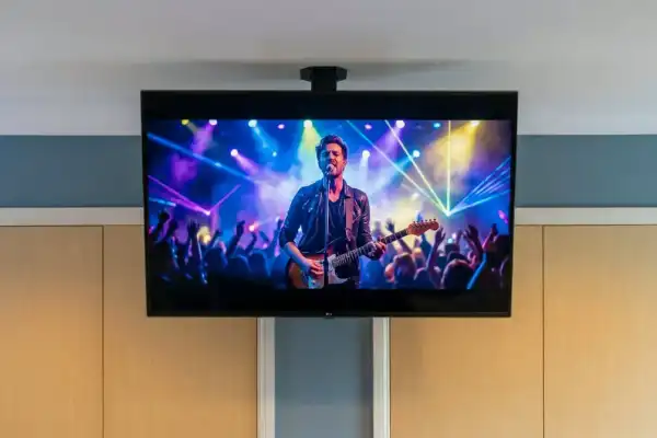 Motorised ceiling TV mount installation in Chelmsford