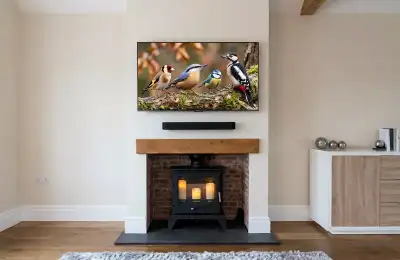 TV & Soundbar Above Log Burner — Essex