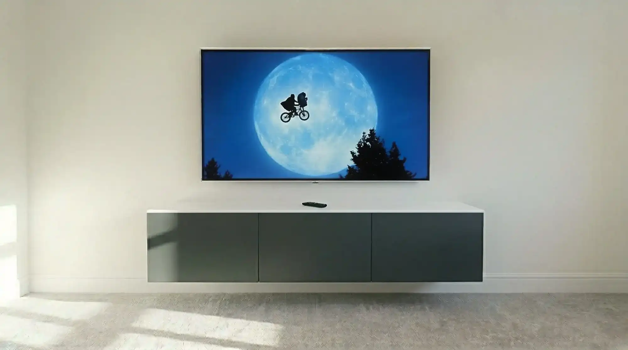Completed tv above floating unit — colchester by Advanced Aerials