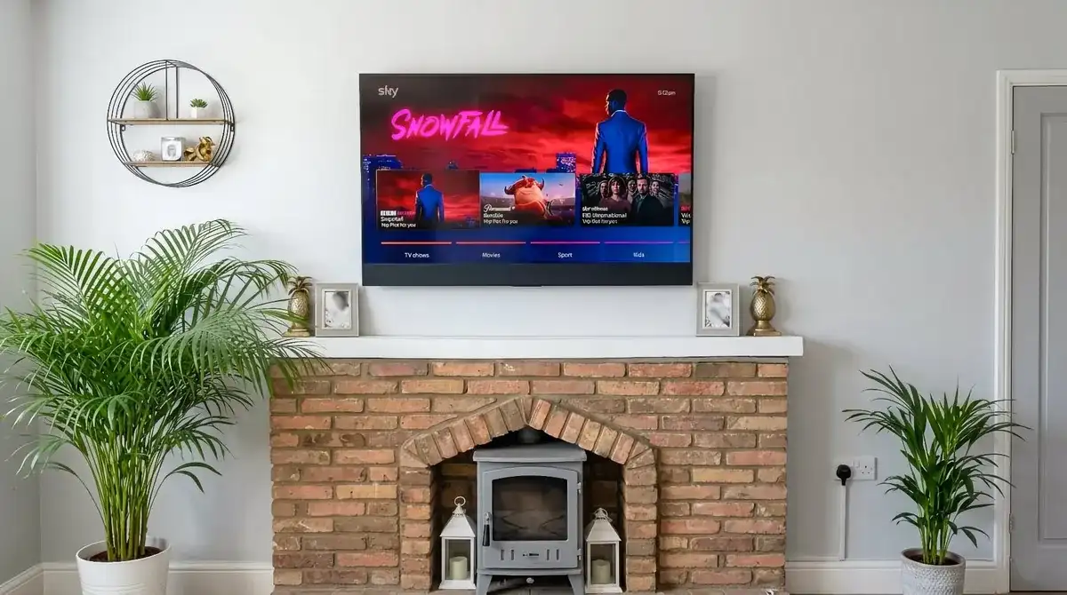 Completed tv wall mount installation in colchester by Advanced Aerials