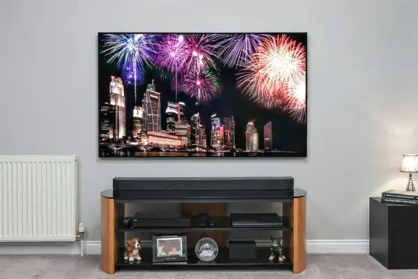 TV wall mounted with Sonos soundbar in Tiptree